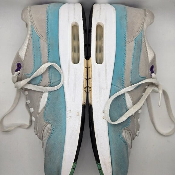 Nike Air Max 1 Anniversary Shoes Mens 12 Aqua Blue Athletic Casual Retro Sneaker